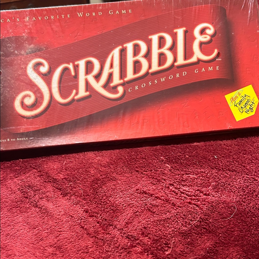NWT Scrabble Crossword Game - Red Edition